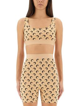 Marine Serre Top Bra moon