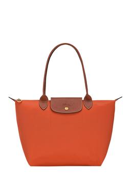 Longchamp le Pilage Original Red Medium Tote Bag With Two Top Handles And Embossed Logo On The Front In Canvas Woman