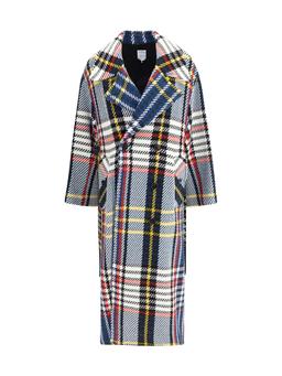 Sara Roka Check Long Coat
