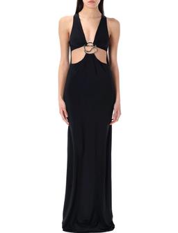 Coperni Cut-out C-logo Long Dress