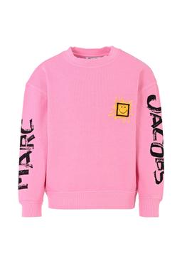 Marc Jacobs Pink Sweatshirt For Girl With Patch