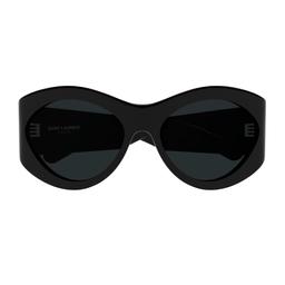 Saint Laurent Eyewear Saint Laurent Sl 854 Linea Sl Logo 001 Black Sunglasses