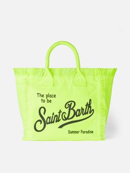 MC2 Saint Barth Vanity Fluo Yellow Canvas Shoulder Bag