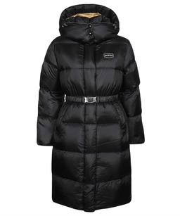 Duvetica Belted Hooded Long Down Jacket