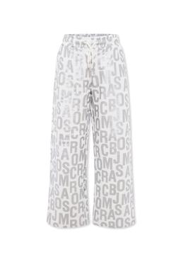 Marc Jacobs Silver Trousers For Girl With Logo