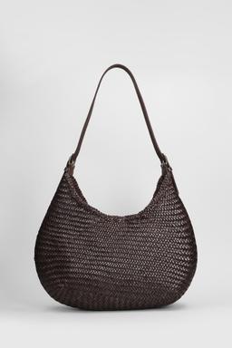 Dragon Diffusion Luna Mezza Tote In Brown Leather