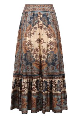 Zimmermann Ascension Printed Silk Skirt