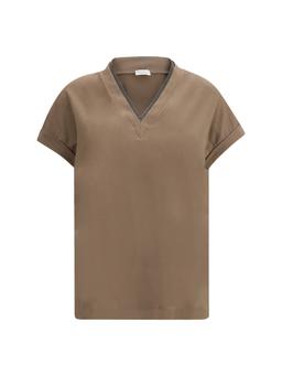 Brunello Cucinelli T-shirt With Embellishments