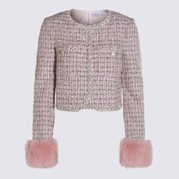 self-portrait Pink Wool Casual Jacket