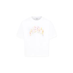 MSGM White T-shirt For Girl With Logo