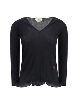 Fendi Long-sleeved Virgin Wool Top