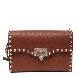 Valentino Garavani Small Shoulder Bag Rockstud Vit. st. alce Unlined/plat. studs