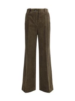 Parosh Straight Ribbed Trousers