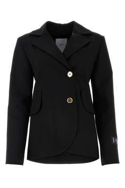 Patou Black Stretch Wool Blazer