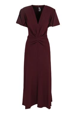 Victoria Beckham Midi Dress With V-neck