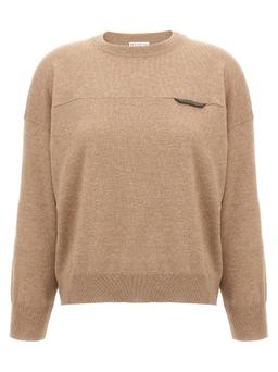 Brunello Cucinelli Monile Crop Sweater
