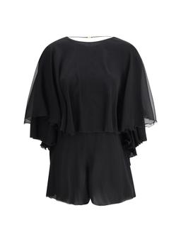 Saint Laurent Silk Crepe Playsuit