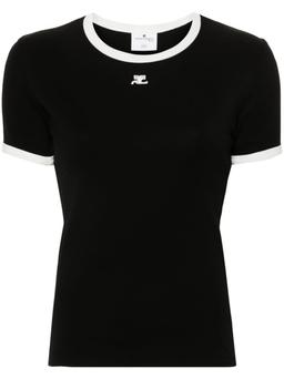 Courrèges Logo Cotton T-shirt
