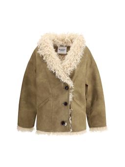 Marant Étoile Clea Shearling-effect Faux Fur Coat