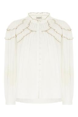 Marant Étoile White Cotton Blend Blouse