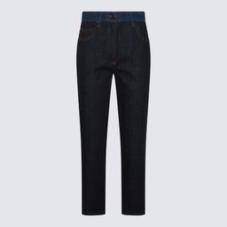 Fendi Dark Blue Cotton Denim Jeans