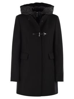 Fay Toggle Coat In Wool Cloth
