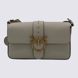 Pinko White Leather Medium Love Bag Slouchy