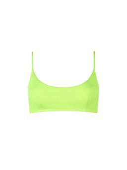 MC2 Saint Barth Woman Fluo Yellow Bralette Beach Top Judy