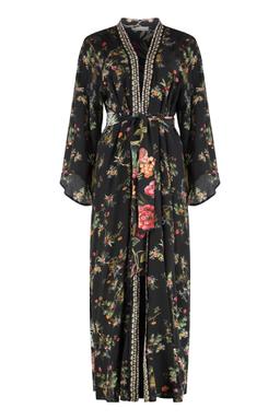 Anjuna Maxi Printed Silk Cardigan