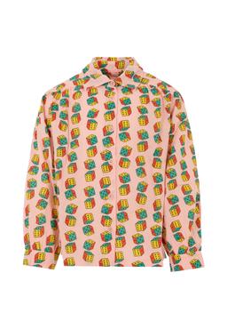 Bobo Choses Pink Shirt For Girl With Dice