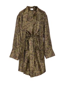 Saint Laurent Paisley Motif Silk Dress