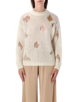 Fabiana Filippi Mohair Open Knit Sweater Ivory