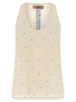 TwinSet Lurex Embroidery Tank Top