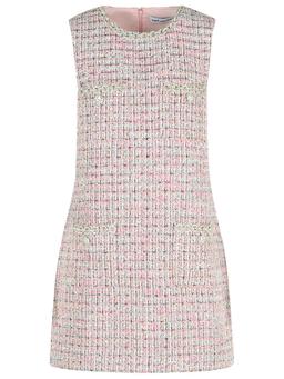 self-portrait Sleeveless Pink Polyester Mini Dress
