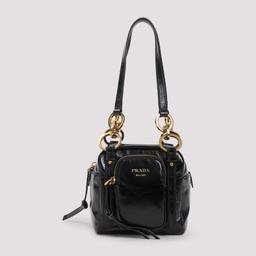 Black Mini Prada Dangle Handbag