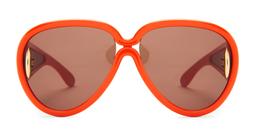 Loewe Pilot Mask - Shiny Orange Sunglasses