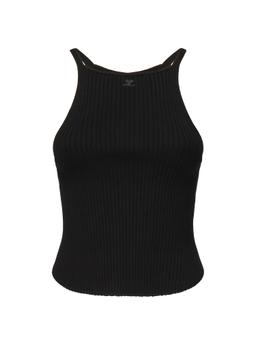 Courrèges Ribbed Knit Top