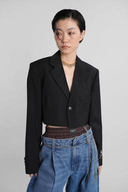 Alexander Wang Blazer In Black Wool