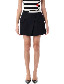 Balmain Asymmetric Mini Skirt