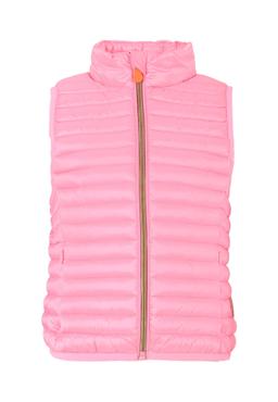 Save the Duck Pink Ava Vest For Girl With Logo