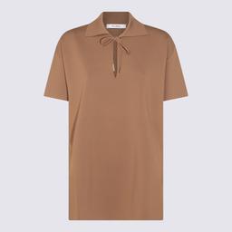 Max Mara Camel Viscose Polo Shirt