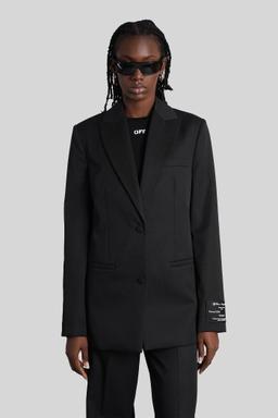 Off-White Blazer In Black Wool