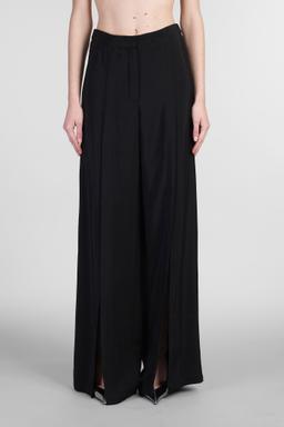 Mugler Pants In Black Viscose