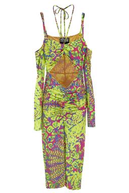 Versace Jeans Couture Yellow Long Dress