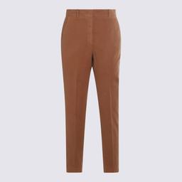 Incotex Brown Cotton Pants