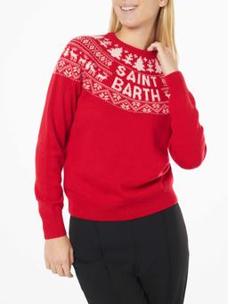 MC2 Saint Barth Woman Sweater With Norwegian Jacquard