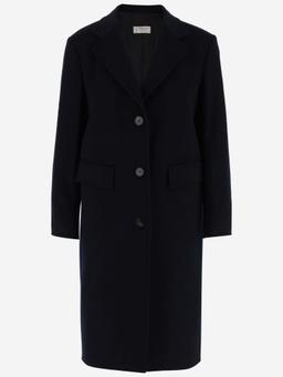 Alberto Biani Single-breasted Wool Long Coat