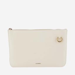 Jil Sander Leather Shoulder Bag With Logo