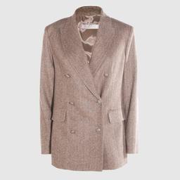 Antonelli Brown Wool Eriste Blazer