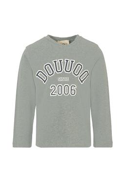 Douuod Grey T-shirt For Girl With Logo